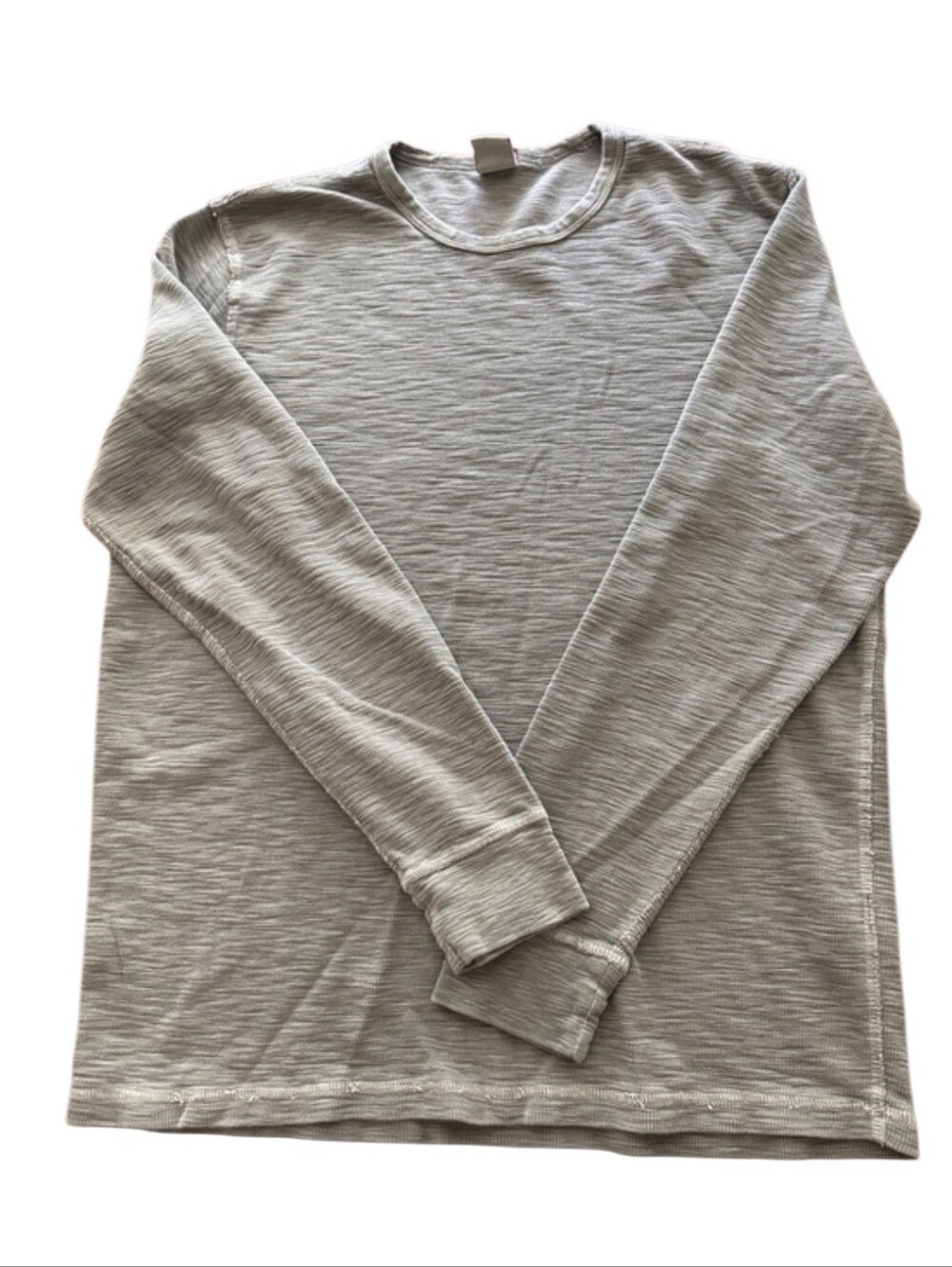 Lucky Brand Men's Long Sleeve Crewneck Shirt - Light Gray Size XL